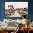 Joshua Tree Park Wall Art Canvas Print – Framed Desert Road by MyGreatCanvas | Canvas Wall Art Prints | Photo Prints & Wall Decor