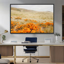 Golden Wildflowers Wall Art Canvas Print – Framed Hills by MyGreatCanvas | Canvas Wall Art Prints | Photo Prints & Wall Decor
