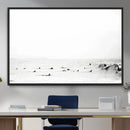 Monochrome Swimming Wall Art Canvas Print – Framed Ocean by MyGreatCanvas | Canvas Wall Art Prints | Photo Prints & Wall Decor