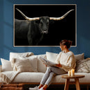 Longhorn Cattle Wall Art Canvas Print – Framed Texas Ranch by MyGreatCanvas | Canvas Wall Art Prints | Photo Prints & Wall Decor