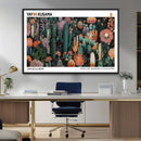 Modern Japanese Wall Art Canvas Print – Framed Abstract