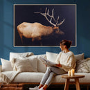 Rustic Elk Wall Art Canvas Print – Framed Moody Wildlife Art by MyGreatCanvas | Canvas Wall Art Prints | Photo Prints & Wall Decor