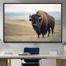 Bison Wall Art Canvas Print – Framed Buffalo American Bison
