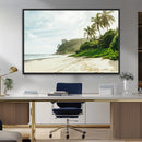 Relaxing Beach Wall Art Canvas Print – Framed Ocean View
