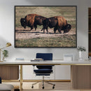 Bison Wall Art Canvas Print – Framed Western Wildlife Modern by MyGreatCanvas | Canvas Wall Art Prints | Photo Prints & Wall Decor