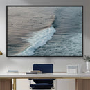 Ocean Waves Wall Art Canvas Print – Framed Coastal Serenity