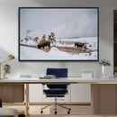 Bison Wildlife Wall Art Canvas Print – Framed Snowy Prairie by MyGreatCanvas | Canvas Wall Art Prints | Photo Prints & Wall Decor
