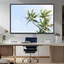 Palm Trees Wall Art Canvas Print – Framed Tropical Coastal