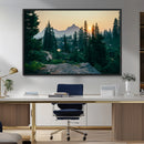 Mountain Wall Art Canvas Print – Framed Forest Serenity