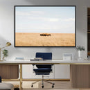 Bison Grassland Wall Art – Framed Minimal Nature Canvas by MyGreatCanvas | Canvas Wall Art Prints | Photo Prints & Wall Decor