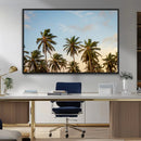 Palms Wall Art Canvas Print – Framed Tropical Coastal Nature