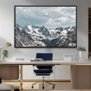 Snowy Peaks Wall Art Canvas Print – Alpine Wilderness