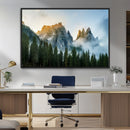 Wilderness Wall Art Canvas Print – Misty Forest Nature