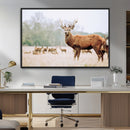 Rustic Deer Wall Art Canvas Print – Forest Woodland Stag