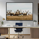 Elk Herd Wall Art Canvas Print – Framed Wildlife Photography by MyGreatCanvas | Canvas Wall Art Prints | Photo Prints & Wall Decor