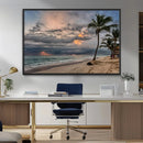 Tropical Storm Wall Art Canvas Print – Framed Moody Beach by MyGreatCanvas | Canvas Wall Art Prints | Photo Prints & Wall Decor