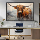 Scottish Highland Wall Art Canvas Print, Framed Longhorn Art by MyGreatCanvas | Canvas Wall Art Prints | Photo Prints & Wall Decor