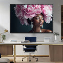 Black Beauty Petal Crown Wall Art Canvas Print – Floral by MyGreatCanvas | Canvas Wall Art Prints | Photo Prints & Wall Decor