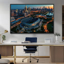 Chicago Bears Soldiers Field Wall Art Canvas Print – Framed