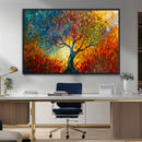 Yggdrasil Tree of Life Mosaic Stained Glass Wall Art, Tree