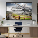 Sakura Cherry Blossom Pathway Canvas Wall Art – Tranquil