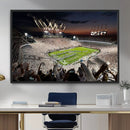 Epic Night Football Stadium Wall Art Canvas Print, Fireworks by MyGreatCanvas | Canvas Wall Art Prints | Photo Prints & Wall Decor