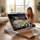 Penn State Stadium Wall Art – White Out Football Game Canvas