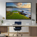 Coastal Golf Course Wall Art Canvas Print – Sunset with by MyGreatCanvas | Canvas Wall Art Prints | Photo Prints & Wall Decor