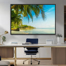 Peaceful Tropical Beach Wall Art Canvas Print – Palm Trees by MyGreatCanvas | Canvas Wall Art Prints | Photo Prints & Wall Decor