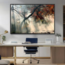 Sunlit Autumn Forest Wall Art Canvas Print – Framed Mist by MyGreatCanvas | Canvas Wall Art Prints | Photo Prints & Wall Decor