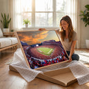 Dooley Stadium Wall Art, Sports Arena Canvas Print, Dooley