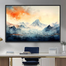 Warm Clouds Abstract Mountain Wall Art, Modern Landscape by MyGreatCanvas | Canvas Wall Art Prints | Photo Prints & Wall Decor
