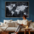 Personalized Push Pin World Map Canvas – Custom Framed by MyGreatCanvas | Canvas Wall Art Prints | Photo Prints & Wall Decor