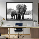 Elephant Family Africa Wall Art Canvas Print by MyGreatCanvas | Canvas Wall Art Prints | Photo Prints & Wall Decor