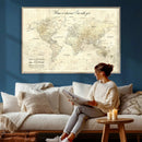 Personalized Push Pin World Map Canvas Print – Custom by MyGreatCanvas | Canvas Wall Art Prints | Photo Prints & Wall Decor