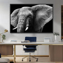 Big Elephant Close Up Wall Art Canvas Print