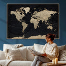 World Map Wall Art Print – Detailed Map of the World Wall by MyGreatCanvas | Canvas Wall Art Prints | Photo Prints & Wall Decor