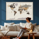 World Map Wall Art Print by MyGreatCanvas | Canvas Wall Art Prints | Photo Prints & Wall Decor