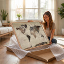 World Map Canvas Print – Detailed Map of the World Adventure