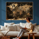 World Map Canvas Print, Modern Decorative Framed Map Artwork by MyGreatCanvas | Canvas Wall Art Prints | Photo Prints & Wall Decor