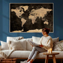 World Map Canvas Print – Detailed Map of the World Wall Art by MyGreatCanvas | Canvas Wall Art Prints | Photo Prints & Wall Decor