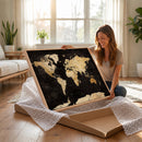 Extra Large World Map Canvas Print – Detailed Map Classic