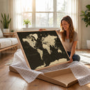World Map Canvas Print – Framed World Map Wall Art for
