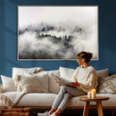 Foggy Forest Wall Art Canvas Print, Misty Pine Tree by MyGreatCanvas | Canvas Wall Art Prints | Photo Prints & Wall Decor