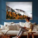 Autumn Forest Wall Art Canvas Print, Foggy Mountain by MyGreatCanvas | Canvas Wall Art Prints | Photo Prints & Wall Decor