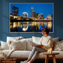 Austin Skyline Wall Art Canvas Print, Austin Downtown Night by MyGreatCanvas | Canvas Wall Art Prints | Photo Prints & Wall Decor