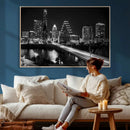 Austin Skyline Wall Art Canvas Print, Austin Downtown Night by MyGreatCanvas | Canvas Wall Art Prints | Photo Prints & Wall Decor