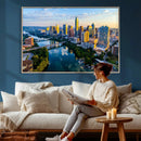Austin Skyline Wall Art Canvas Print, Austin Downtown Night by MyGreatCanvas | Canvas Wall Art Prints | Photo Prints & Wall Decor