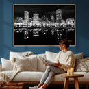 Baltimore Skyline Wall Art Canvas Print, Baltimore Downtown by MyGreatCanvas | Canvas Wall Art Prints | Photo Prints & Wall Decor
