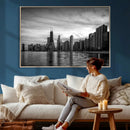 Chicago Wall Art Canvas Print, Chicago City Downtown Night by MyGreatCanvas | Canvas Wall Art Prints | Photo Prints & Wall Decor